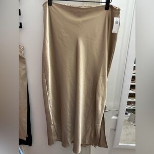 Old Navy High waisted Satin Midi Slip Skirt - NWT